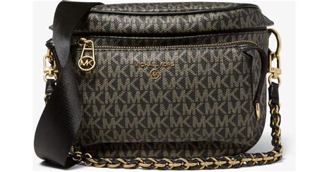 michael kors slater medium logo sling pack|michael kors sling bag sale.